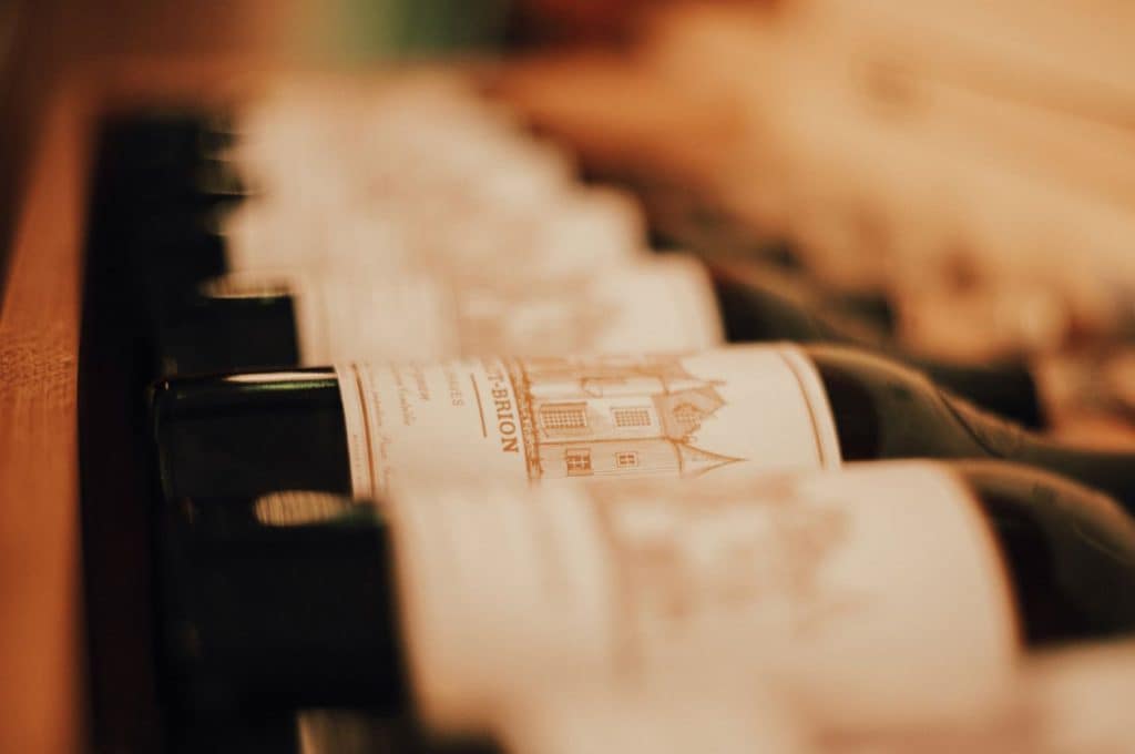 Garrafas de Château Haut-Brion