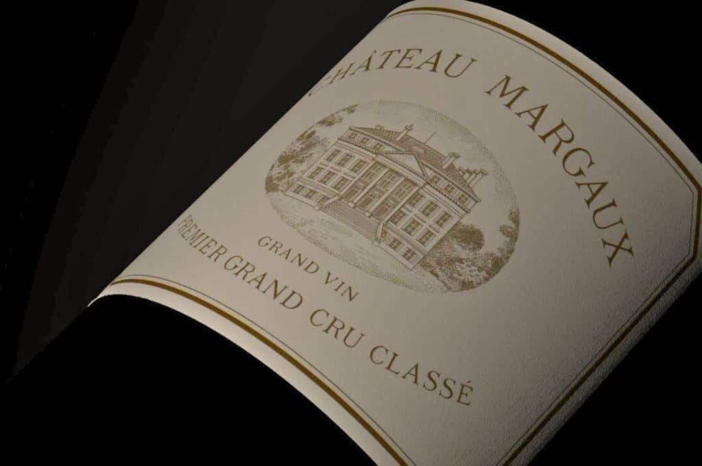 Garrafa do vinho Château Margaux